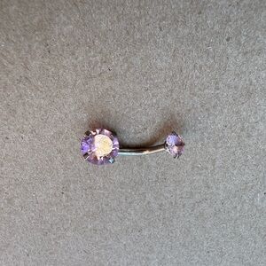 Pink Belly Button Piercing